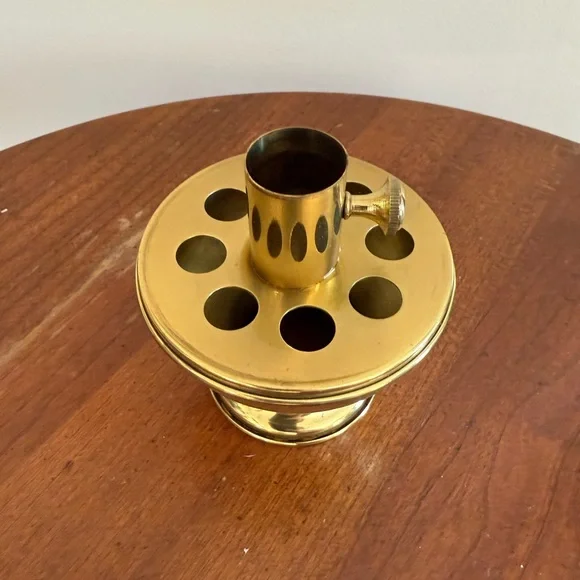 Vintage Brass Candlestick Holder - Picture 2 of 8